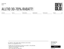 Tablet Screenshot of devoldfabrikken.no